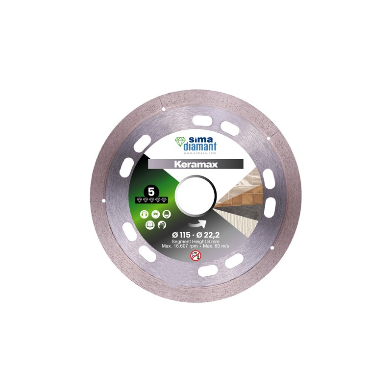 Disque Diamant Coupe Sec Keramax Mm Sima